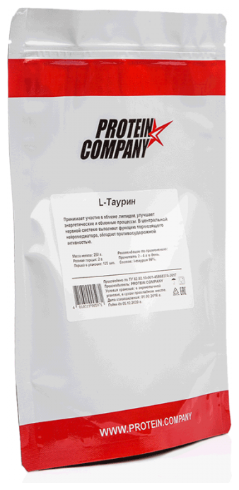 Аминокислота PROTEIN.COMPANY L-Таурин (250 г) (фото modal 2)