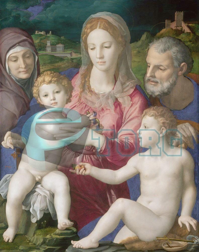 Фреска из песка FAMILY Anne and the Infant St. John (фото modal 1)