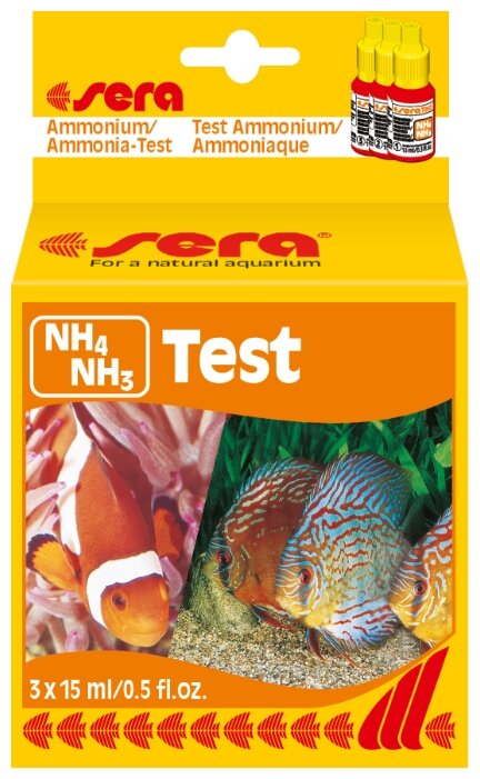 Sera NH4/NH3-Test тесты для аквариумной воды (фото modal 1)
