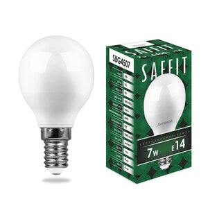 Лампа Saffit E14 G45 7Вт 6400K (фото modal nav 3)