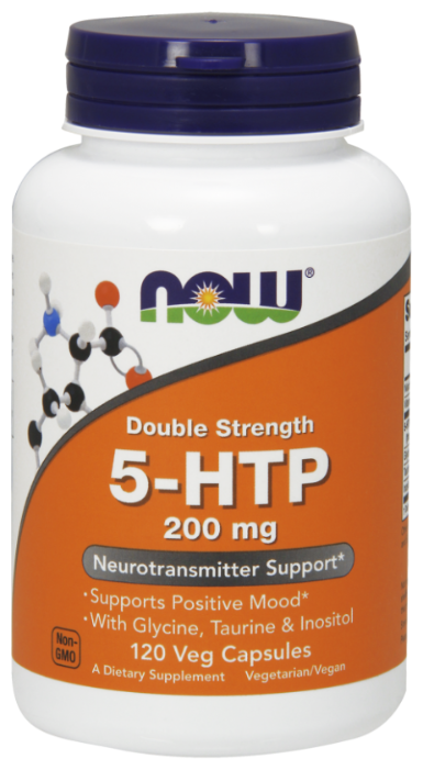 Аминокислота NOW 5-HTP 200 mg (120 капсул) (фото modal 1)