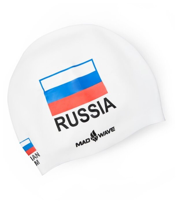 Шапочка для плавания MAD WAVE Print Russian Team (фото modal 1)