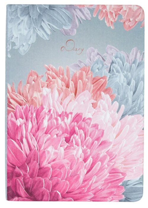 Ежедневник Канц-Эксмо In Bloom Астры недатированный, искусственная кожа, А6, 128 листов (фото modal 1)