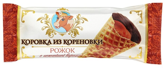 Мороженое Коровка из Кореновки пломбир с нежнейшей варенкой 40 г (фото modal 1)