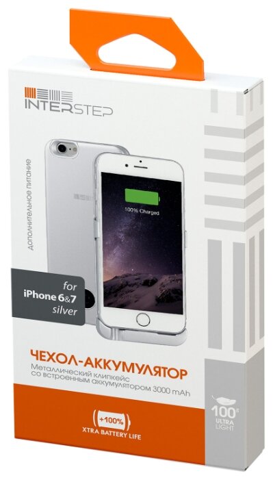 Чехол-аккумулятор INTERSTEP Metal battery case для iPhone 6/7 (фото modal 23)