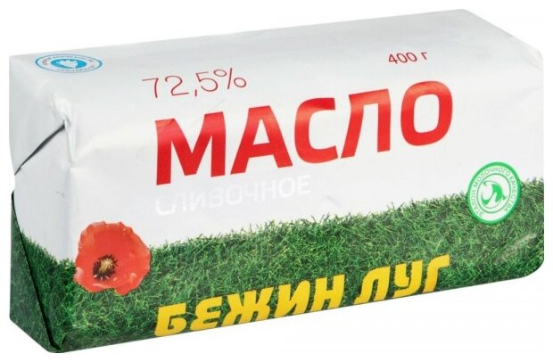 Бежин луг Масло сливочное 72.5%, 400 г (фото modal 1)