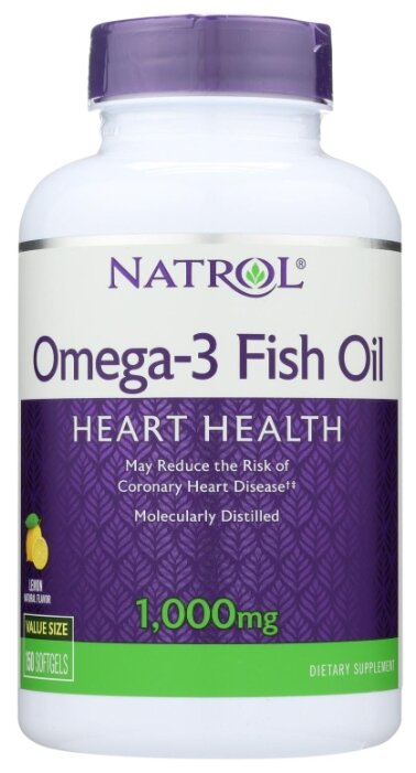 Рыбий жир Natrol Omega-3 Fish Oil 1000 mg (150 капсул) (фото modal 1)