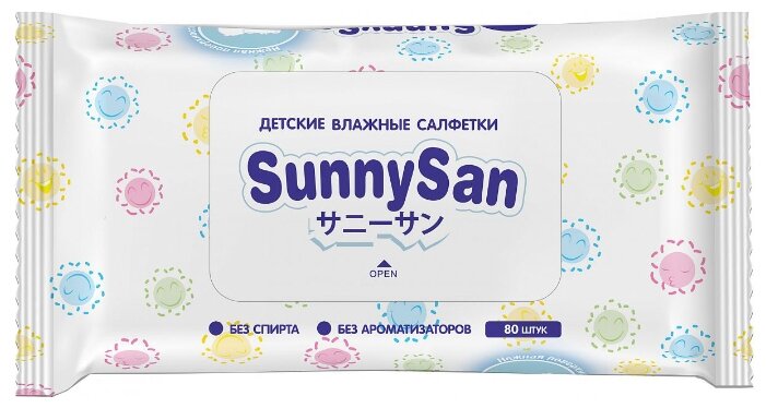 Влажные салфетки SunnySan Детские (фото modal 1)