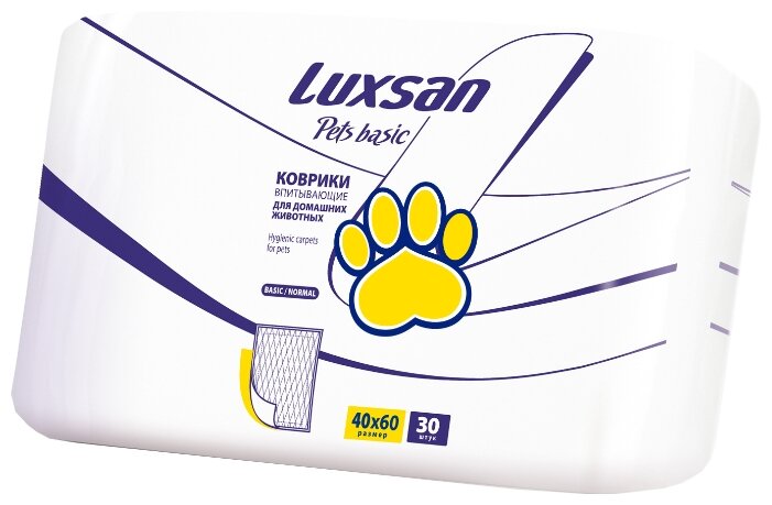Пеленки для собак впитывающие Luxsan Pets Basic 40х60 см (фото modal 1)