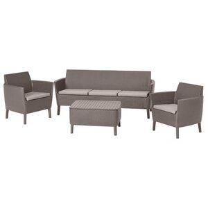 Комплект мебели Allibert Salemo 3 (диван, 2 кресла, стол) (фото modal nav 1)