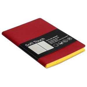 Блокнот Listoff Soft Touch. Бордовый А6, 80 листов (КЗСК6802586) (фото modal nav 1)