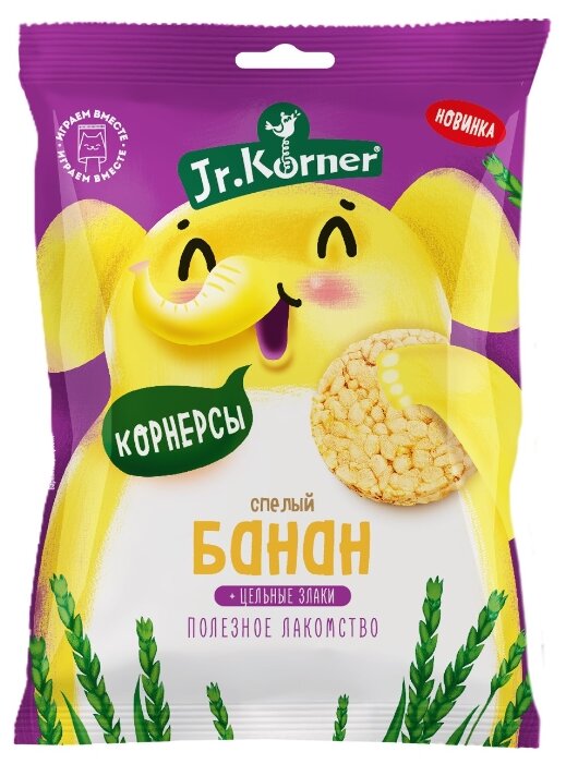 Мини хлебцы рисовые Jr.Korner Спелый банан+цельные злаки 30 г (фото modal 1)