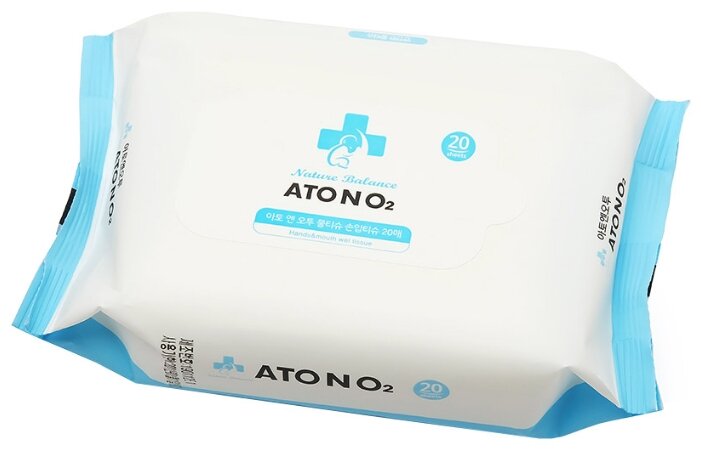 Влажные салфетки Atono2 для рук Wet Wipes For Hands and Mouth (фото modal 1)