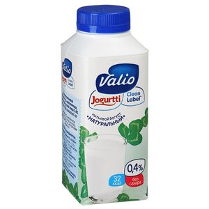 Питьевой йогурт Valio натуральный 0.4%, 330 г (фото modal nav 1)