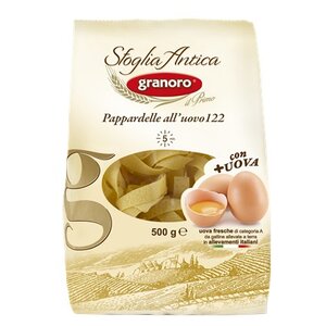 Granoro Макароны Sfoglia Antica Pappardelle all'uovo n. 122, 500 г (фото modal nav 1)