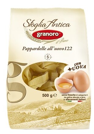 Granoro Макароны Sfoglia Antica Pappardelle all'uovo n. 122, 500 г (фото modal 1)