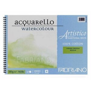 Альбом для акварели Fabriano Artistico Traditional White 30.5 х 23 см, 300 г/м², 12 л. (фото modal nav 1)