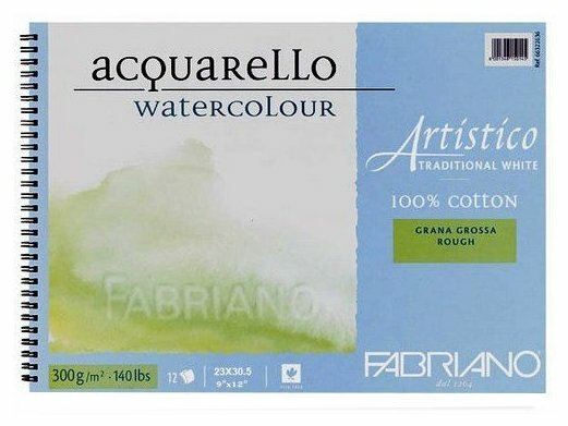 Альбом для акварели Fabriano Artistico Traditional White 30.5 х 23 см, 300 г/м², 12 л. (фото modal 1)