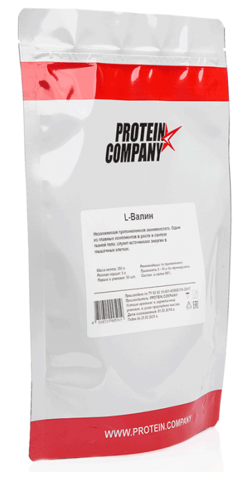 Аминокислота PROTEIN.COMPANY L-Валин (250 г) (фото modal 2)