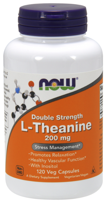 Аминокислота NOW L-Theanine 200 мг (120 капсул) (фото modal 1)
