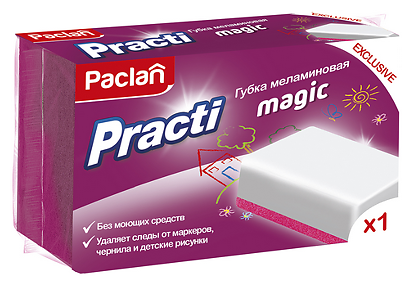Губка Paclan Practi Magic меламиновая 1 шт (фото modal 1)