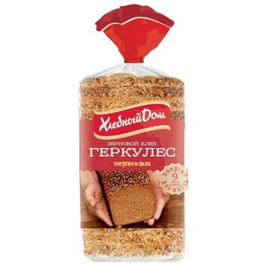 Хлебный Дом Хлеб Геркулес пшеничный зерновой в нарезке 500 г (фото modal nav 1)