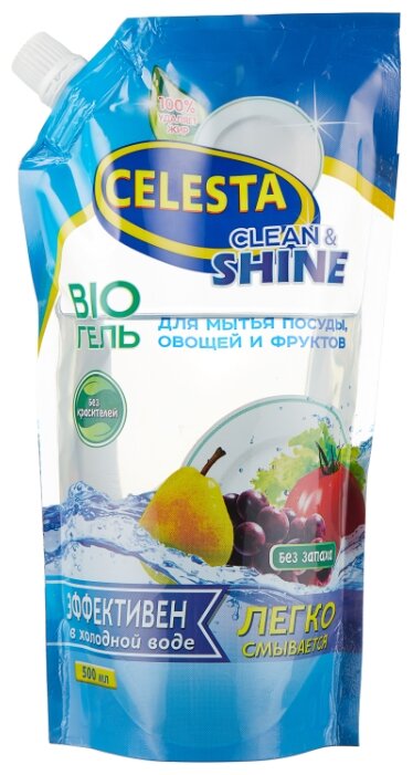 Celesta Bio-гель для мытья посуды, овощей и фруктов (фото modal 1)