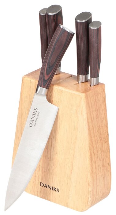 Набор Daniks Рафаэлле 5 ножей с подставкой (фото modal 1)