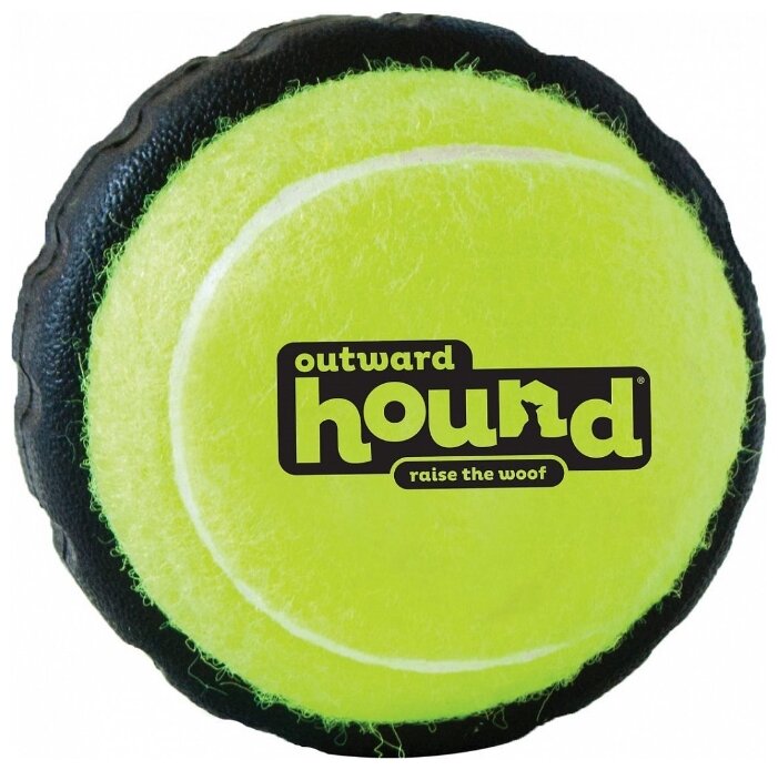 Мячик для собак Petstages Теннисный с шиной (67712) (фото modal 1)