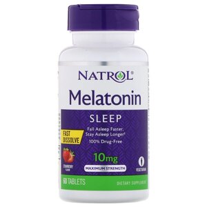 Мелатонин Natrol Melatonin 10 mg Fast Dissolve (60 таблеток) (фото modal nav 1)