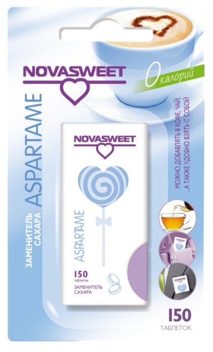 NOVASWEET Заменитель сахара Aspartame таблетки (фото modal 1)