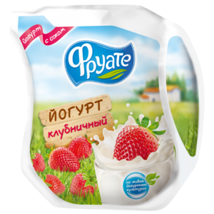Питьевой йогурт Фруате Клубничный с соком 1.5%, 450 г (фото modal nav 1)