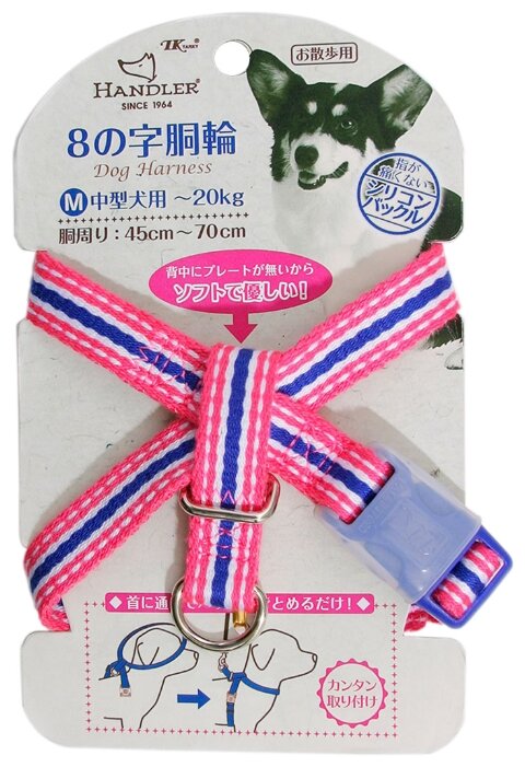 Шлейка Japan Premium Pet Простая фиксация с силиконовым креплением M (фото modal 2)
