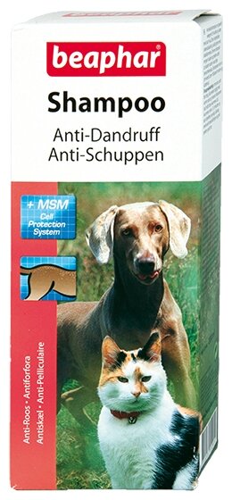 Шампунь Beaphar Anti-Dandruff от перхоти для собак и кошек 200 мл (фото modal 1)