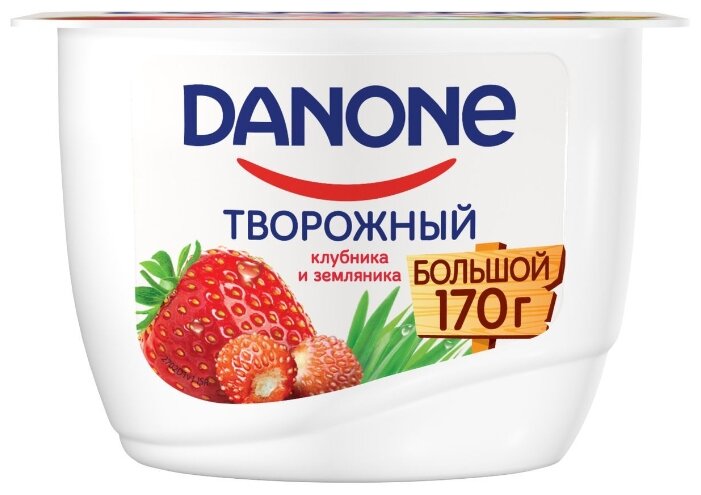 Творожный десерт Danone Продукт творожный клубника/земляника 3.6%, 170 г (фото modal 2)