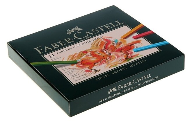 Faber-Castell Набор сухой пастели Polychromos, 24 цвета (фото modal 1)