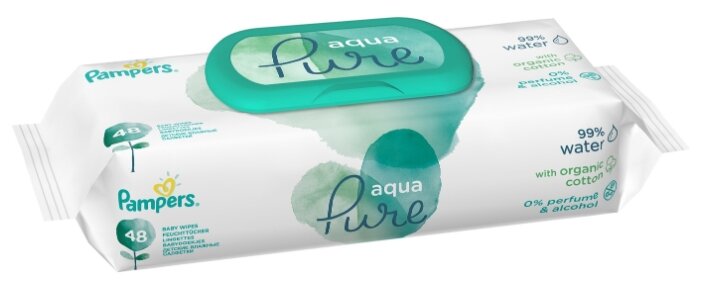 Влажные салфетки Pampers Aqua Pure (фото modal 2)