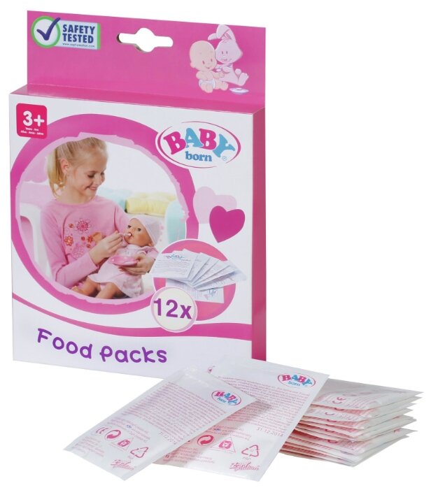 Детское питание Zapf Creation Baby born 12 пакетиков (779-170) (фото modal 1)