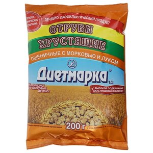 Отруби ДиетМарка пшеничные лук и морковь, 200 г (фото modal nav 1)