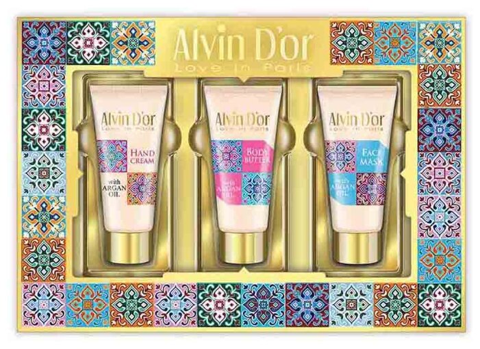 Набор Alvin D'or SPA Argan Oil: крем для рук, масло для тела, маска для лица (фото modal 1)