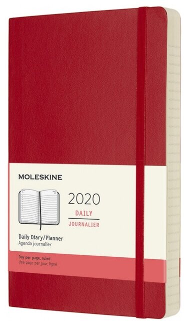 Ежедневник Moleskine Classic Soft Large датированный на 2020 год, 200 листов (фото modal 1)