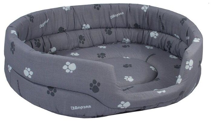 Лежак для кошек, для собак Дарэлл Овальный стёганый 9143 64х51х17 см (фото modal 2)