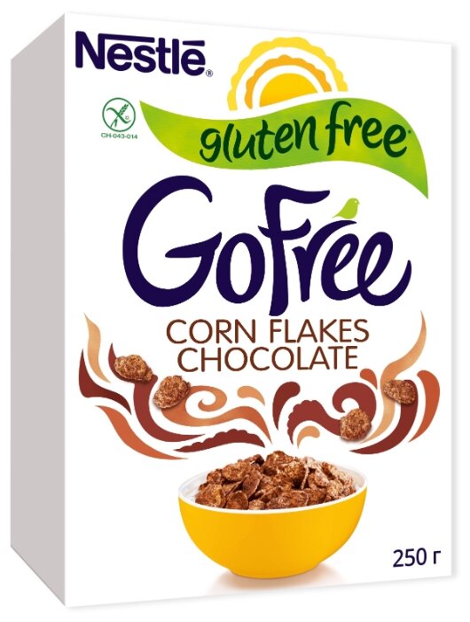 Готовый завтрак GoFree хлопья кукурузные шоколадные (коробка) (фото modal 1)