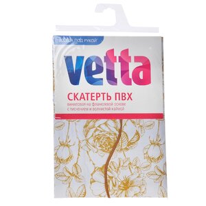 Скатерть Vetta Бежевые цветы 479-175 110х140 см (фото modal nav 1)