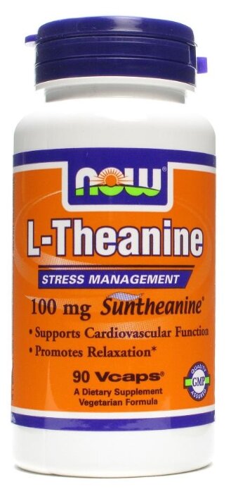 Аминокислота NOW L-Theanine 100 mg (90 капсул) (фото modal 3)