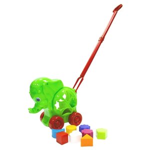 Каталка-игрушка Green Plast Слон (СлР001) (фото modal nav 1)