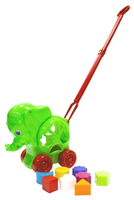 Каталка-игрушка Green Plast Слон (СлР001) (фото modal 1)