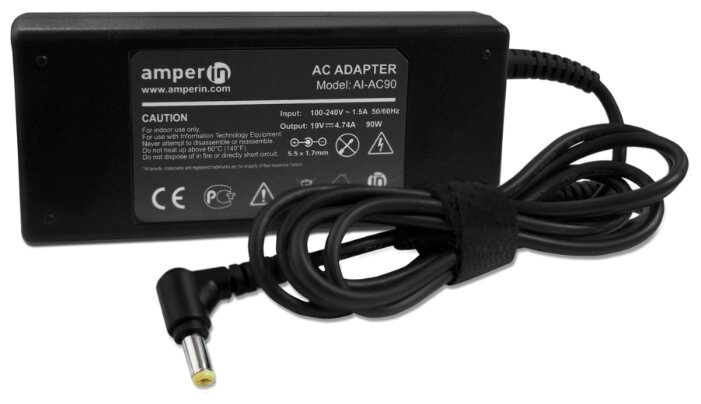 Блок питания AmperIn AI-AC90 для Acer (фото modal 1)