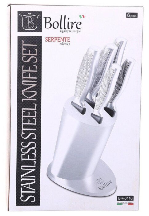 Набор Bollire Serpente 5 ножей с подставкой BR-6110 (фото modal 2)