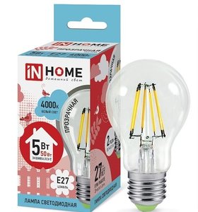 Лампа In Home E27 A60 5Вт 4000K (фото modal nav 2)